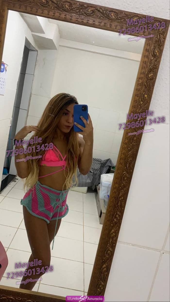 Mayelle novinha trans, morena 18 aninhos nifeta em Camaçari, Bahia -  71986013428